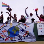 Pride Free Love on bus