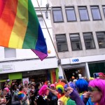 Pride march flag